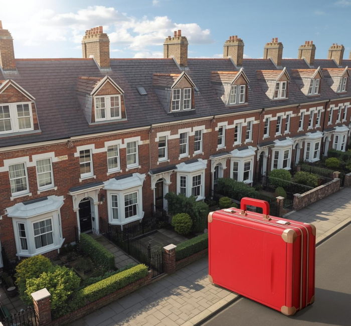 Row of victorian properties