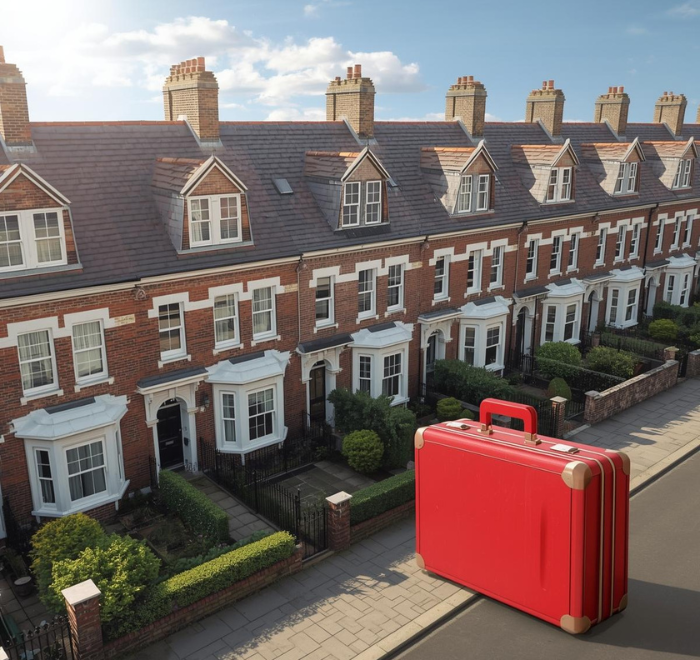 Row of victorian properties